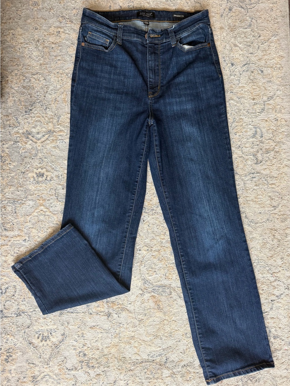 11/30 Judy Blue Deep Indigo Straight-Leg Women's Jeans